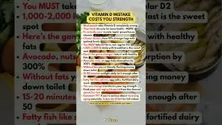 👆 VITAMIN D MISTAKE That's Killing Your Leg Strength After 50! #FitFixen #Shorts