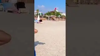 Beach walk Luo dong beach walk modeling #asmr #2024 #walking #massage #skincare #beach #bikini