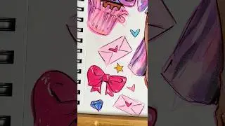 🎀💌💎🩷 #markerart #artprocess #ohuhumarkers