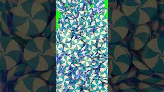 Candy falling green screen