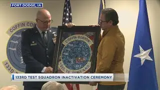 Iowa Air National Guard 133rd Test Squadron Holds Inactivation Ceremony