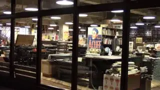 Roy Acuff Poster in Historic Printing Press Nashville, TN