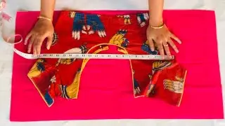 cross cut blouse cutting easy method || 42&rdquo;size blouse ||Thanni creations