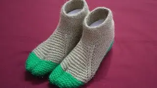 Easy knitting ladies socks thumb socks shoes design anguthe wali socks, jurab 6-7 no@Poojacreations7