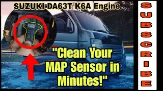 How to Remove and Clean MAP Sensor of Suzuki DA63T K6A Engine
