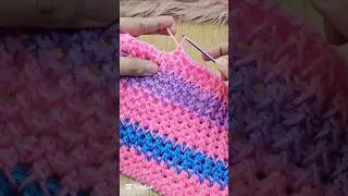 LINKED CROCHET STITCH #crochetstitches #viralvideo #knittingstichpattern #crocheting #croche