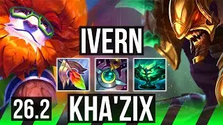 IVERN vs KHA'ZIX (JGL) | 41K damage, 5k gold comeback | KR Master | 26.2