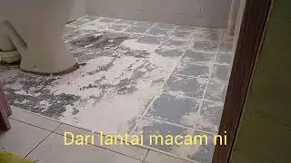 DIY FLAKE COATING TOILET FLOOR HEAVY DUTY BRAND / WISION PAINT SDN BHD