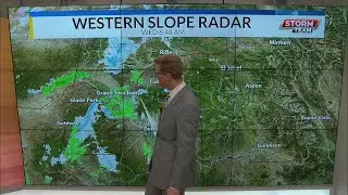 The effects of the cold front moving through the western U.S. will drop high temperatures and bring