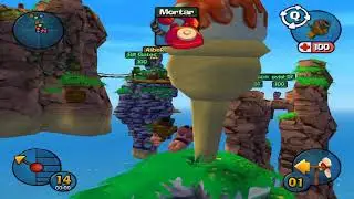 Worms 3D Multiplayer Fight| Вормс 3Д мультиплеер онлайн соревнование| Round 1 | Date 01.12.2021