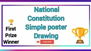 National Constitution Day Poster Drawing Easy / Constitution Day Drawing / Indian Constitution Day 