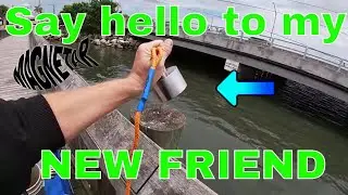 Magnet fishing with my new BEAST MAGNET!!