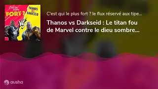 Thanos vs Darkseid : Le titan fou de Marvel contre le dieu sombre de DC