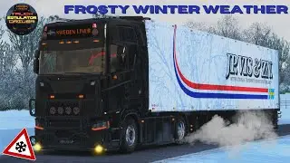 ETS2 1.46 - Frosty Winter Weather & Physics Mod | Euro Truck Simulator 2 Mods