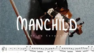 🎻 Manchild - Sabrina Carpenter (Violin Cover with Sheet Music)