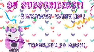 80 SUBSCRIBERS!!! + WINNER OF THE GIVEAWAY! PINK CLOUDS AJ