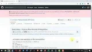 Apache Tomcat - JSP - Servlet -  Push Code To GitHub - Video 12