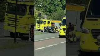 it looked dangerous - accident #norway #road #roundabout #car #ambulance #reels #world