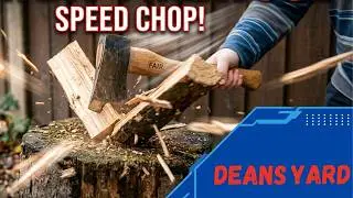 Chopping Up Wood For Kindling