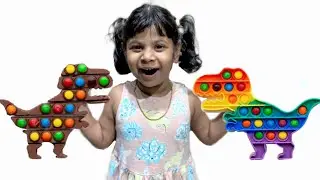 Nafeesa play and make chocolate pop it - Funny kids video