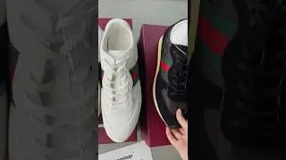 Gucci Re-Motion sneaker Men&rsquo;s BLACK VS WHITE UNBOXING #gucci #guccishoes #guccisneakers #gucci25FW
