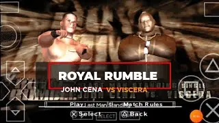 John Cena Vs Viscera Last Man Standing Match At Royal Rumble 2006 WWE SmackDown Vs Raw 2007