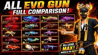 Free Fire All Evo Gun Comparison | Cobra MP40 | Draco Ak47 | Draco M1014 | Evo M4A1 & More |