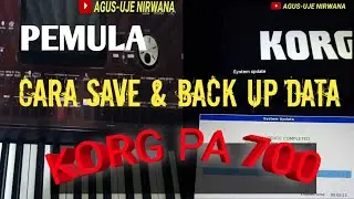Cara membuat backup data dan set korg Pa 700 - How to save backup data and SET Korg PA 700 series