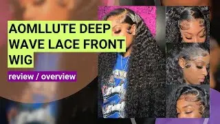 Review of Aomllute 30 Inch Deep Wave HD Lace Front Wig