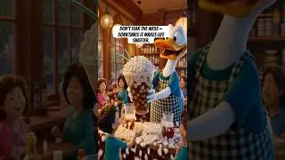 Giant Duck Makes Bubble Tea! 🥤🐥😂#ai #duckstory