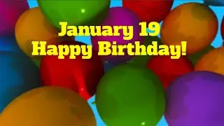 19 January Best Happy Birthday To You 🎉 Happy Birthday Song ❤ Fireworks WhatsApp Status