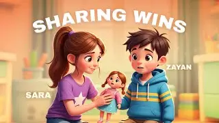 Zayan & Sara Learn Sharing | Kids Moral Story Cartoon | Short Bedtime Story