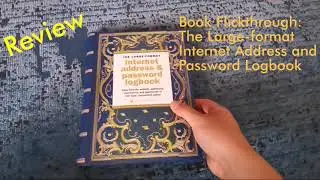 Book Flickthrough: The Large-format Internet Address and Password Logbook