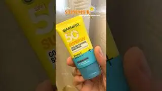 *NEW* Garnier Cooling Watergel Sunscreen Spf 50 review #skincare #shorts #ytshorts #garnier #viral