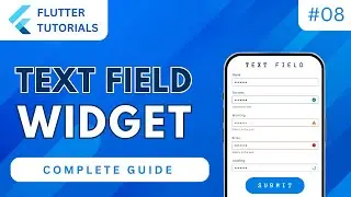 Flutter Text Field Widget and Design Forms | Flutter Basic Tutorial | App Development - Flutter #8