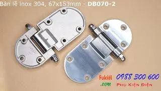 Bản lề inox 304 k&iacute;ch thước 67x153mm - DB070-2