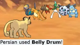 Belly drum Persian sweep | Pokemon Showdown