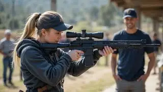 Underestimated Woman Shocks Everyone at Shooting Range with Perfect Shot