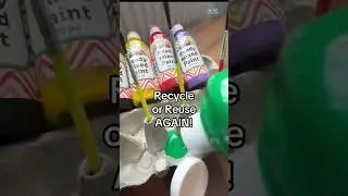 ♻️ DIY Egg Box Paint Hack | Mess-Free Kids Craft 🎨✨