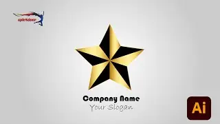 How to Design a Star Logo  in Adobe Illustrator: A Beginner's Tutorial | Easy