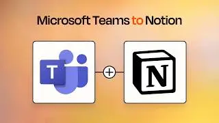 Автоматизируйте рабочие процессы с помощью Microsoft Teams и Notion.