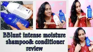 BBlunt intense moisture shampoo& conditioner review in telugu//bblunt shampoo for frizz hair