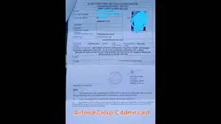Indian Airforce Group C Admit card आ गया 🥰😍|| Airforce Group C Admit card Adv. No. 04/2021