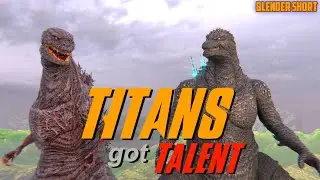 Titans got Talent | Parody Blender Animation | Godzilla Animation