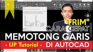 CARA CEPAT MEMOTONG GARIS DI AUTOCAD