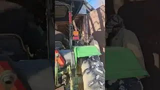 #Farmlife ##tractor #johndeere #barn #boys #heavyequipment #winter #nb #lathe