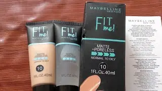 Fake or Real | Maybelline New York Fit me foundation and primer full review