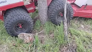 Ventrac stuck around tree