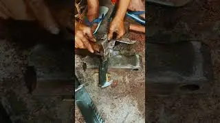 Warning Extremely Sharp KHANJAR Knife Making#sharp#extremley#khanjarknife#bushcraft#tranding#shorts