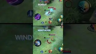 SCARLET VS WINDTALKER ZILONG mlbb. #shorts